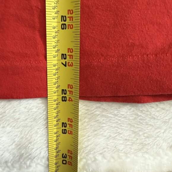 Disney Mickey Mouse Shirt Men Women Red OSFA Single Stitch USA Vintage 90s - Picture 4 of 6